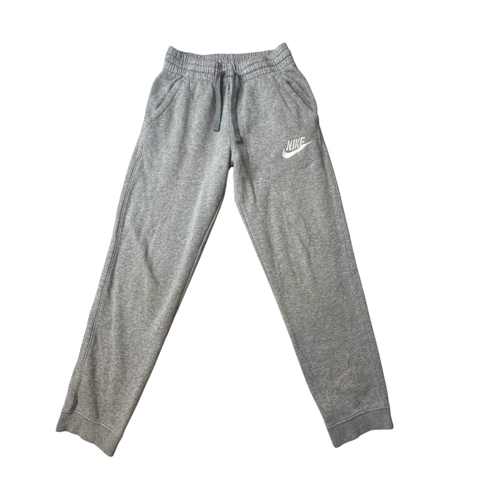 Nike Pants Kids Medium CI2911-091 Sportswear Club Fleece Gray Joggers FAIR